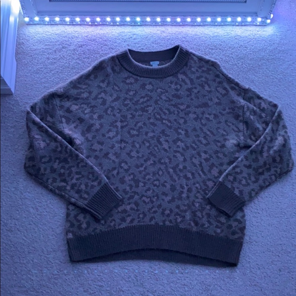 Aerie Cheetah Print Sweater